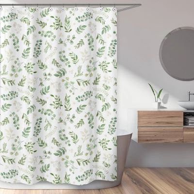 Botanical Leaf Shower Curtain - Sweet Jojo Designs 4 Botanical Leaf Shower Curtain - Sweet Jojo Designs - Image 4