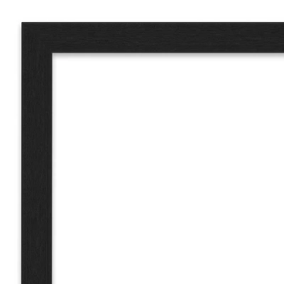 20" X 26" Non-Beveled Grace Narrow Bathroom Wall Mirror Brushed Metallic Black - Amanti Art 2 20" X 26" Non-Beveled Grace Narrow Bathroom Wall Mirror Brushed Metallic Black - Amanti Art - Image 2