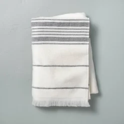 Multistripe Bath Towels Cream/Gray - Hearth & Hand™ With Magnolia -Shower Room Store GUEST a3ab88f0 8654 425b a1f7 f62caee554f1