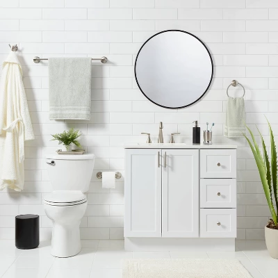 4pc Casual Bath Hardware Set - Threshold™ 1 4pc Casual Bath Hardware Set - Threshold™