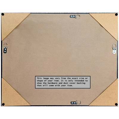 39" X 28" Non-Beveled Hardwood Wedge Wood Bathroom Wall Mirror Mocha Brown - Amanti Art 3 39" X 28" Non-Beveled Hardwood Wedge Wood Bathroom Wall Mirror Mocha Brown - Amanti Art - Image 3