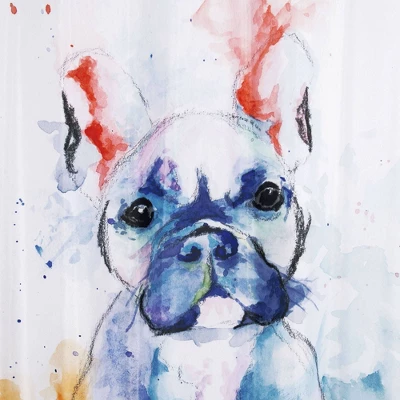 Water Pup Shower Curtain - Allure Home Creations 2 Water Pup Shower Curtain - Allure Home Creations - Image 2