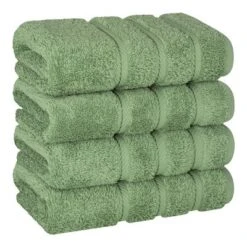 American Soft Linen 4 Pack Hand Towel Set, 100% Cotton, 16 Inch By 28 Inch, Hand Face Towels For Bathroom -Shower Room Store GUEST a9924e7d 9675 48fa 8c87 923b502d83e9
