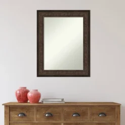 24" X 30" Non-Beveled Ridge Bronze Bathroom Wall Mirror - Amanti Art 12 24" X 30" Non-Beveled Ridge Bronze Bathroom Wall Mirror - Amanti Art -Shower Room Store GUEST ac6f8a32 8478 4627 b05f 65312ae80e55