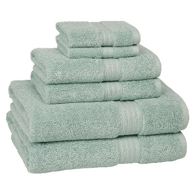6pc Signature Solid Bath Towel Set - Cassadecor 6 6pc Signature Solid Bath Towel Set - Cassadecor - Image 6