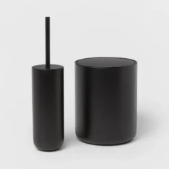 Metal Waste Can Black - Threshold™ -Shower Room Store GUEST b0320eea b2f7 4cc8 861e 64b66fdb0fcc