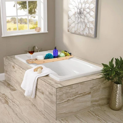 Bamboo Bathroom Organizer Brown - Mind Reader 7 Bamboo Bathroom Organizer Brown - Mind Reader - Image 7