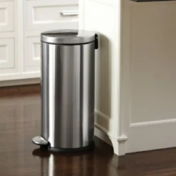 Simplehuman 30L Round Step Trash Can Brushed Stainless Steel -Shower Room Store GUEST b1c8266b 1ea7 4f66 bfc1 96445f815699