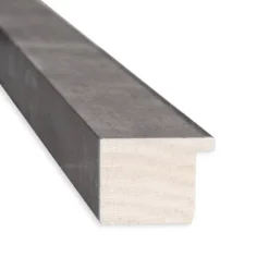 31" X 25" Non-Beveled Marred Wood Bathroom Wall Mirror Pewter - Amanti Art