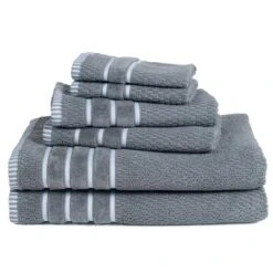 6pc Combed Cotton Bath Towel Set - Yorkshire Home -Shower Room Store GUEST b3774541 bc78 4947 a3c6 72b2fbbce6c7