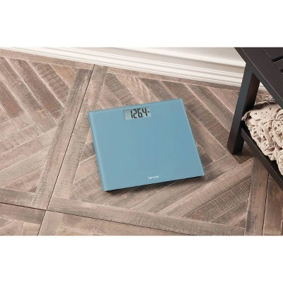 Digital Glass Bathroom Scale With Spa Blue - Taylor 5 Digital Glass Bathroom Scale With Spa Blue - Taylor - Image 5