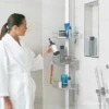8' Simplehuman Tension Shower Caddy Silver