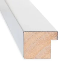 31" X 25" Non-Beveled Low Luster Wood Bathroom Wall Mirror Silver - Amanti Art