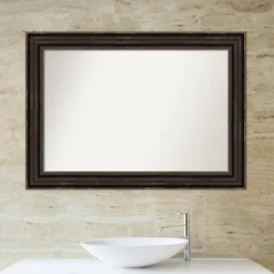 42" X 30" Non-Beveled Stately Bronze Bathroom Wall Mirror - Amanti Art 12 42" X 30" Non-Beveled Stately Bronze Bathroom Wall Mirror - Amanti Art -Shower Room Store GUEST b86d4546 6b04 4ced 8c6d df73259cc5ba