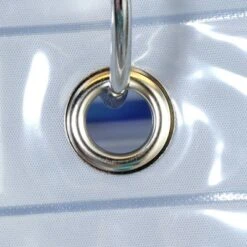 Floor To Ceiling Shower Curtain Liner With Microban Clear - Slipx Solutions