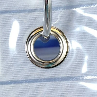 Floor To Ceiling Shower Curtain Liner With Microban Clear - Slipx Solutions 1 Floor To Ceiling Shower Curtain Liner With Microban Clear - Slipx Solutions