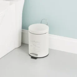 Home Basics Paris 3 Liter Waste Bin, White 10 Home Basics Paris 3 Liter Waste Bin, White -Shower Room Store GUEST ba0d5beb 3d2a 43a9 94e0 b2ae454dae06