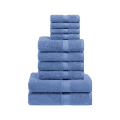 Premium Cotton 800 GSM Heavyweight Plush Luxury 10 Piece Bathroom Towel Set By Blue Nile Mills -Shower Room Store GUEST ba4a2032 18b7 4bd1 b100 32a1dc39a49c