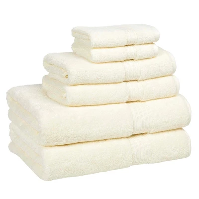6pc Signature Solid Bath Towel Set - Cassadecor 11 6pc Signature Solid Bath Towel Set - Cassadecor - Image 11