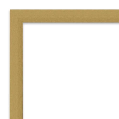 20" X 26" Non-Beveled Grace Narrow Bathroom Wall Mirror Brushed Gold - Amanti Art 2 20" X 26" Non-Beveled Grace Narrow Bathroom Wall Mirror Brushed Gold - Amanti Art - Image 2