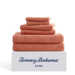 Tommy Bahama Northern Pacific 100% Cotton Terry- 6 Piece- Towel Set, Orange- 6 Pc Towel Set 14 Tommy Bahama Northern Pacific 100% Cotton Terry- 6 Piece- Towel Set, Orange- 6 Pc Towel Set -Shower Room Store GUEST bd2471e0 fcbf 44f1 9144 97c2440b372a