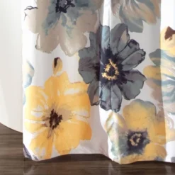 Leah Shower Curtain Yellow/Gray - Lush Décor 7 Leah Shower Curtain Yellow/Gray - Lush Décor -Shower Room Store GUEST c076a4a6 f84b 4506 9546 1082b662d79a