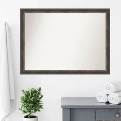 42" X 31" Non-Beveled Bark Rustic Char Narrow Bathroom Wall Mirror Dark Brown - Amanti Art 15 42" X 31" Non-Beveled Bark Rustic Char Narrow Bathroom Wall Mirror Dark Brown - Amanti Art -Shower Room Store GUEST c125778c f6ea 46eb a584 1635eaaae63c