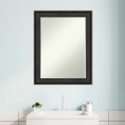 Amanti Art Allure Charcoal Petite Bevel Wood Bathroom Wall Mirror 28.5 X 22.5 In. 13 Amanti Art Allure Charcoal Petite Bevel Wood Bathroom Wall Mirror 28.5 X 22.5 In. -Shower Room Store GUEST c3fb215e 4017 4186 85ce e3417da36f17
