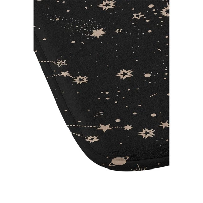 Iveta Abolina Starry Night Memory Foam Bath Mat Black - Deny Designs 1 Iveta Abolina Starry Night Memory Foam Bath Mat Black - Deny Designs