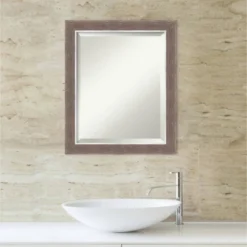 Noble Mocha Framed Bathroom Vanity Wall Mirror - Amanti Art 17 Noble Mocha Framed Bathroom Vanity Wall Mirror - Amanti Art -Shower Room Store GUEST c6311c6f 837f 4d0c b1a0 14b33a6f5c95
