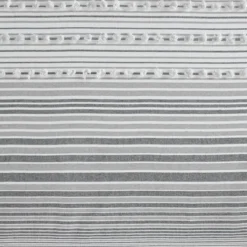 Corey Cotton Yarn Dye Shower Curtain With Pom-Poms Gray -Shower Room Store GUEST cbc0c8b1 3ea1 4580 b8a5 73d6e7048dfb