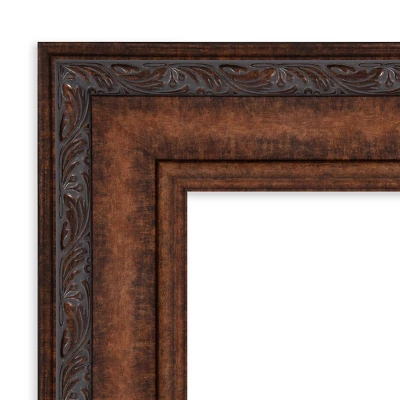 28" X 34" Non-Beveled Decorative Bathroom Wall Mirror Bronze - Amanti Art 2 28" X 34" Non-Beveled Decorative Bathroom Wall Mirror Bronze - Amanti Art - Image 2