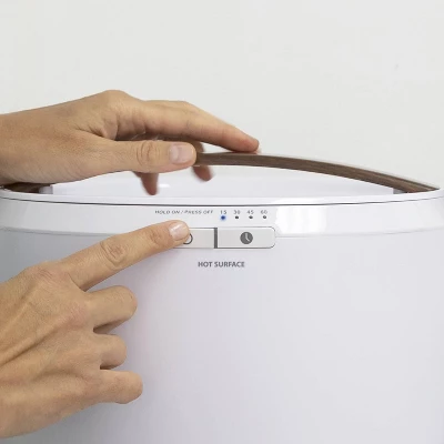 Countertop Towel Warmer Bathroom Towel Holder White - Zadro 2 Countertop Towel Warmer Bathroom Towel Holder White - Zadro - Image 2