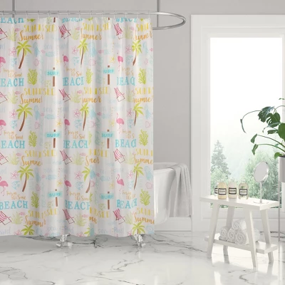 Beach Days Shower Curtain - One Shower Curtain - Levtex Home 1 Beach Days Shower Curtain - One Shower Curtain - Levtex Home