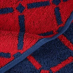 Modern Geometric Diamond 2 Piece Plush Terry Cotton Bath Sheet Set By Blue Nile Mills