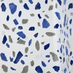 Terrazzo PEVA Shower Curtain Blue - SKL Home