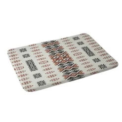 34"x21" Sheila Wenzel-Ganny Western Geometric Memory Foam Bath Mat Beige - Deny Designs