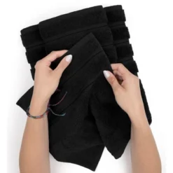 American Soft Linen 4 Pack Hand Towel Set, 100% Cotton, 16 Inch By 28 Inch, Hand Face Towels For Bathroom -Shower Room Store GUEST d462666f bc4d 485e ac43 341392924c91