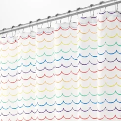 MDesign Fabric Shower Curtain, Medallion Print 9 MDesign Fabric Shower Curtain, Medallion Print -Shower Room Store GUEST d79a1948 f449 4d59 8967 bae2115236a1