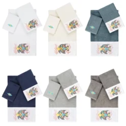 Set Of 3 Feliz Embroidered Towels - Linum Home Textiles -Shower Room Store GUEST d81b2e93 c3b6 455f b5c8 614464ab1b40