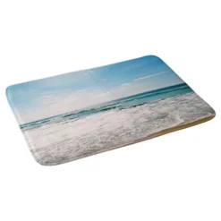 Shower Room Store 51 34"x21" Lisa Argyropoulos Take Me There Cushion Bath Mat Blue - Deny Designs