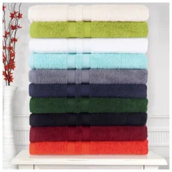 Cotton 6 Piece Bath Towel Set, Plush And Quick Drying, Classic Ionic Jacquard Border And Embroidered Trim By Blue Nile Mills 19 Cotton 6 Piece Bath Towel Set, Plush And Quick Drying, Classic Ionic Jacquard Border And Embroidered Trim By Blue Nile Mills -Shower Room Store GUEST dc0bb5a3 5099 4be4 bd79 4f5e57562b01