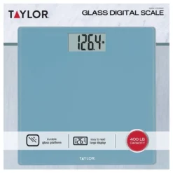 Digital Glass Bathroom Scale With Spa Blue - Taylor 9 Digital Glass Bathroom Scale With Spa Blue - Taylor -Shower Room Store GUEST dce541e5 4893 4dd9 9a69 a52a4d7a6aae