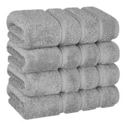 American Soft Linen 4 Pack Hand Towel Set, 100% Cotton, 16 Inch By 28 Inch, Hand Face Towels For Bathroom -Shower Room Store GUEST e354607a b5af 408c 8215 d9054a68ccbb