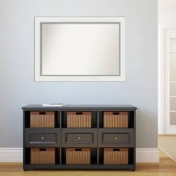 42" X 30" Non-Beveled Eva Bathroom Wall Mirror White - Amanti Art 11 42" X 30" Non-Beveled Eva Bathroom Wall Mirror White - Amanti Art -Shower Room Store GUEST e406f7da 52bc 4acd a970 8b0895d4297d