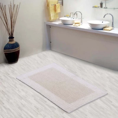 Bella Napoli 220 GSF Reversible Cotton Bath Rug 17in X 24in By Knightsbridge 3 Bella Napoli 220 GSF Reversible Cotton Bath Rug 17in X 24in By Knightsbridge - Image 3