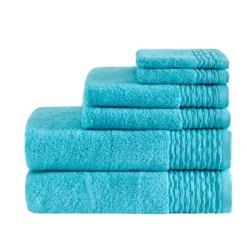 6pc Curv Jacquard Wavy Cotton Towel Set 16 6pc Curv Jacquard Wavy Cotton Towel Set -Shower Room Store GUEST e487f519 d98d 4ac7 8975 87fd23e99f6a
