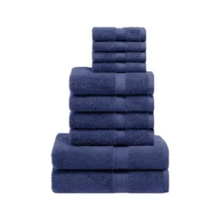 Premium Cotton 800 GSM Heavyweight Plush Luxury 10 Piece Bathroom Towel Set By Blue Nile Mills -Shower Room Store GUEST e58dc883 520a 4199 9d0d 59c04c09b2b3