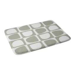 Summer Sun Home Art Bath Mat Sage - Deny Designs