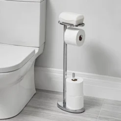Ovo Multi Functional Toilet Caddy With Toilet Tissue Roll Reserve And Multi Use Tray Chrome - Better Living Products 7 Ovo Multi Functional Toilet Caddy With Toilet Tissue Roll Reserve And Multi Use Tray Chrome - Better Living Products -Shower Room Store GUEST ea96e7da 476c 4fc8 b5f4 7095bef5a5be